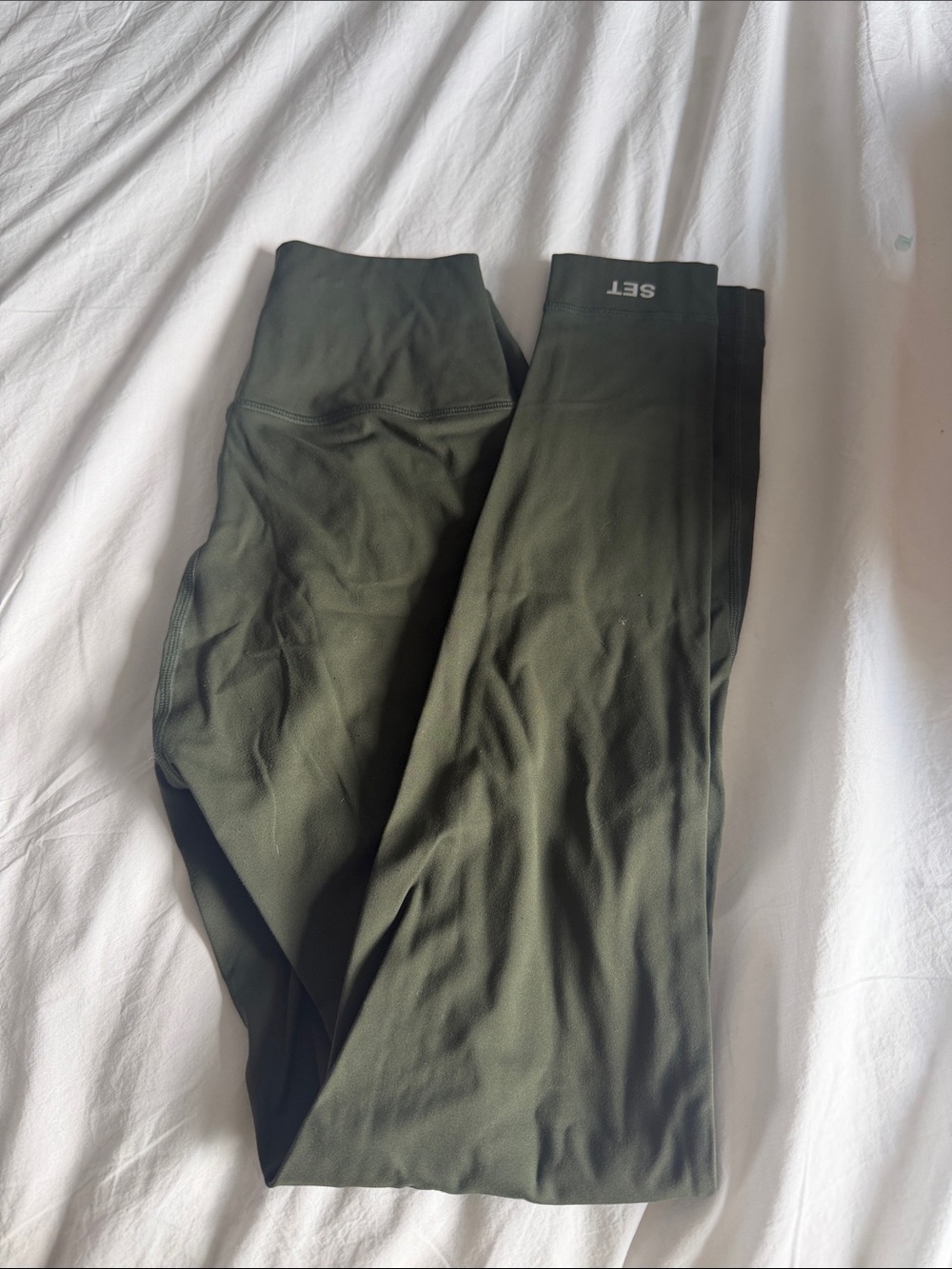 SET Active Olive Green High-Rise Leggings